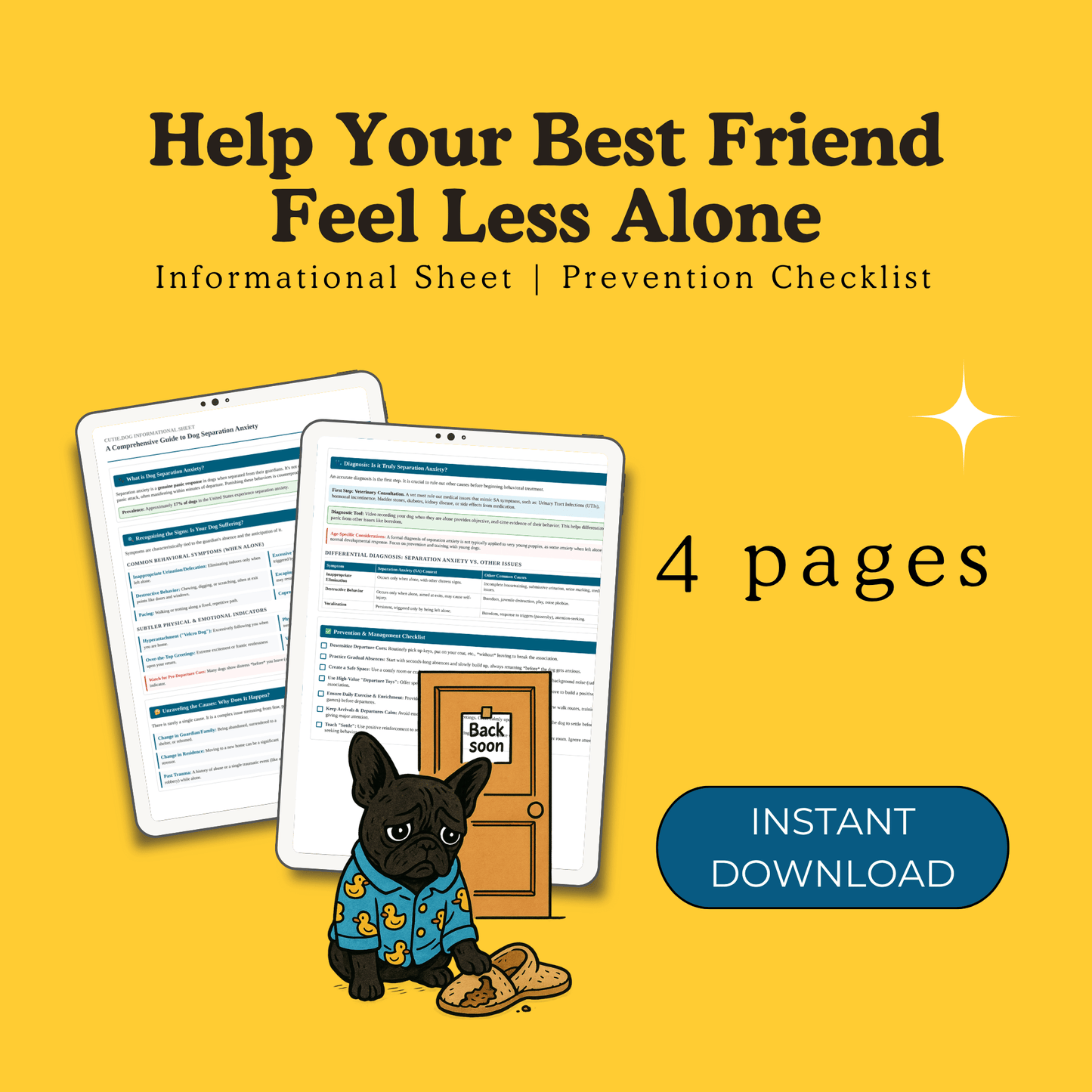 A Guide to Dog Separation Anxiety - cutie.dog