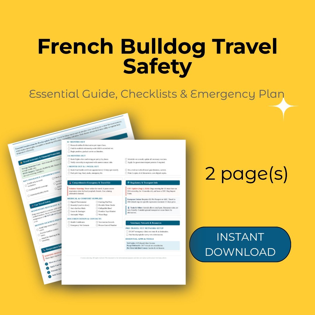 French Bulldog Travel Safety Guide - cutie.dog