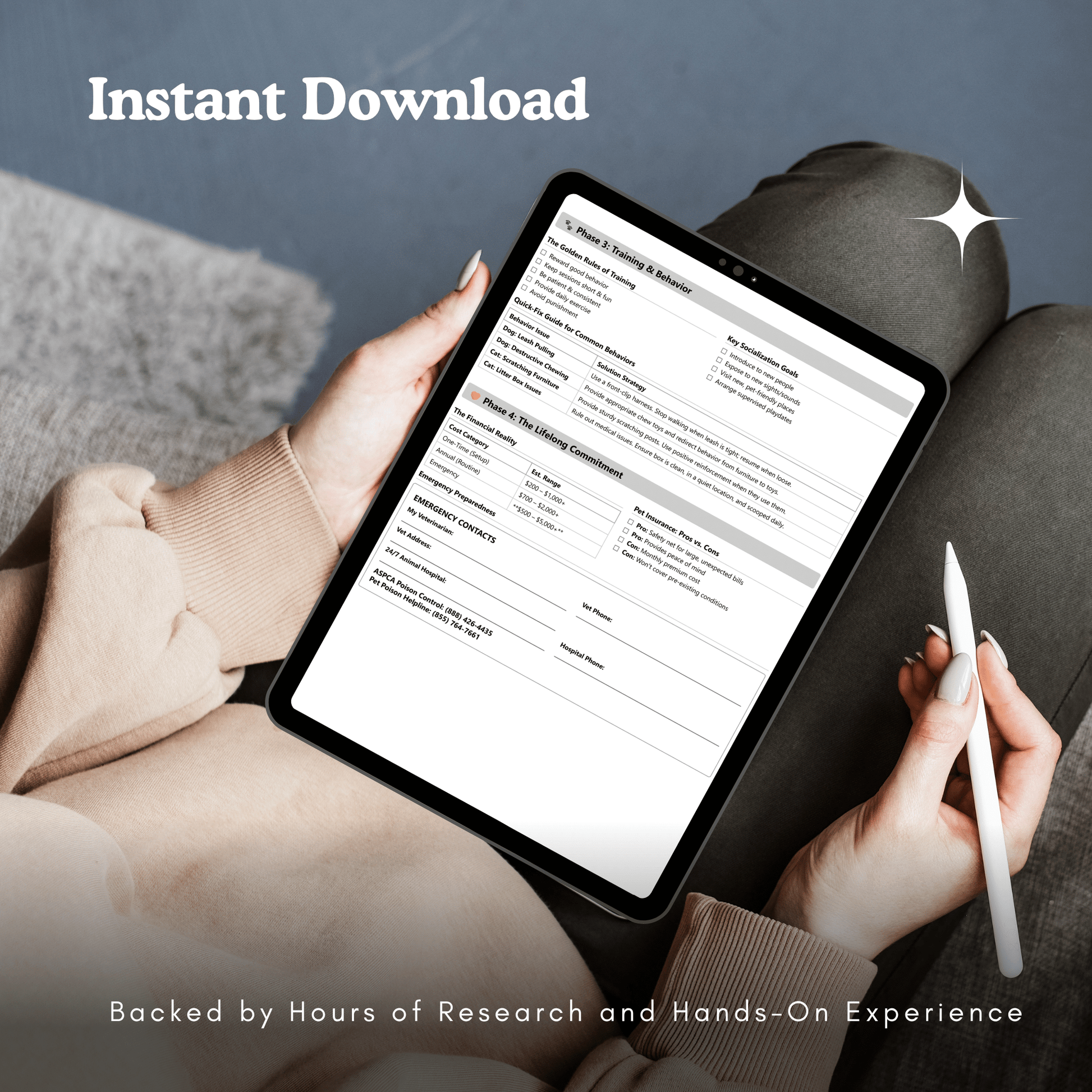 New Pet Owner's Essential Toolkit PDF Printable - cutie.dog