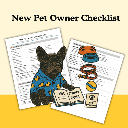 New Pet Owner's Essential Toolkit PDF Printable - cutie.dog