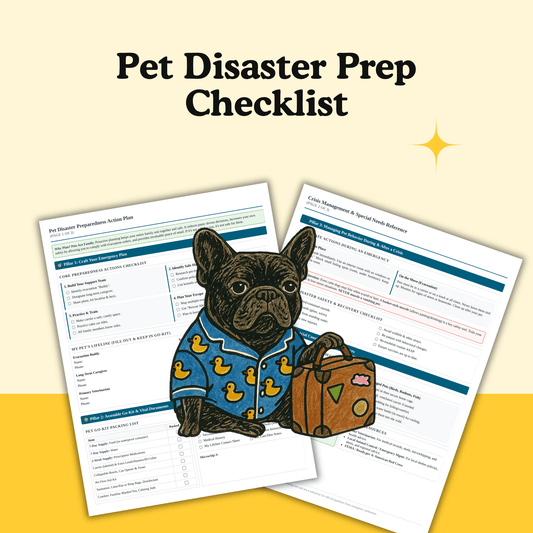 Pet Disaster Preparedness Action Plan PDF Printable - cutie.dog
